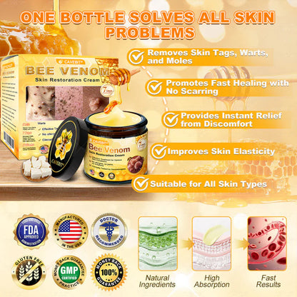 💐 Cavebit® Bee Venom Cream – Fast Skin Repair | Made in USA | 80% OFF!