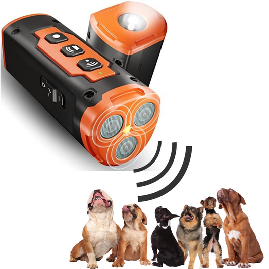 Ultrasonic Dog Training and Anti Dog Barking Device - Easy, safe and humane!